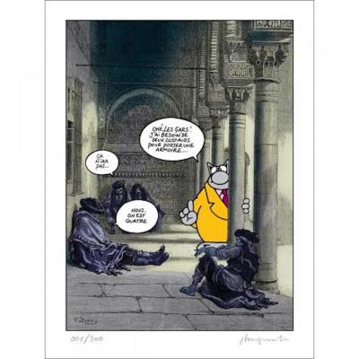 Philippe GELUCK - Le Chat : les Mousquetaires - Sérigraphie signée au crayon 2