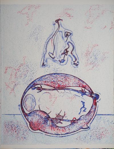 Max ERNST - Composition surréaliste : Après-moi le XX° siècle, 1971 - Lithographie originale 2