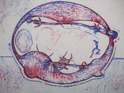Max ERNST - Composition surréaliste : Après-moi le XX° siècle, 1971 - Lithographie originale 2
