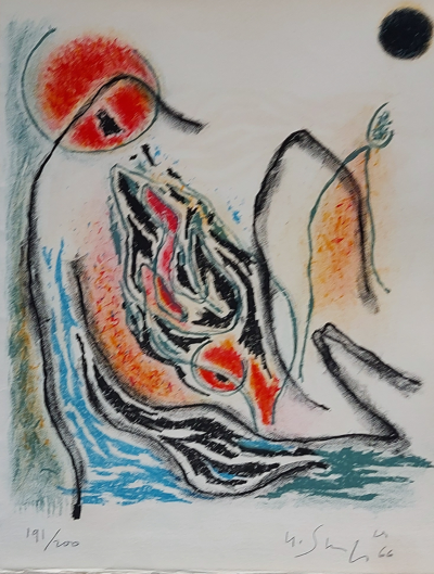 Gustave SINGIER  - Galerie de France - Lithographie originale signée au crayon 2