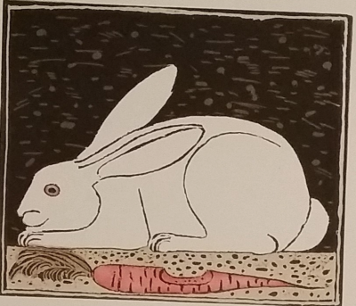 Francois-Xavier LALANNE - The Rabbit - Woodcut signed in pencil 2