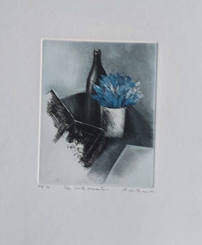 Annapia ANTONINI - La boîte ouverte, 1980 - Gravure originale signée au crayon 2