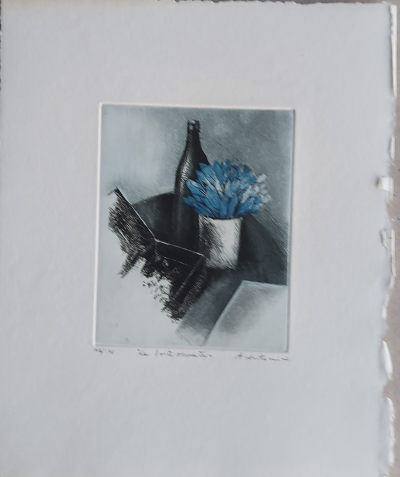 Annapia ANTONINI - La boîte ouverte, 1980 - Gravure originale signée au crayon 2