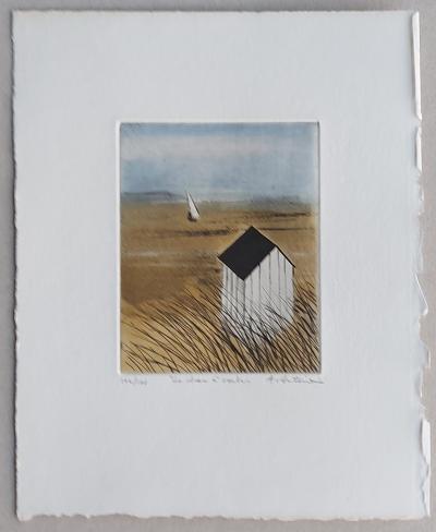 Annapia ANTONINI - Le char à voile, 1980 - Gravure originale signée au crayon 2