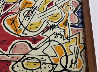 Salvador DALI (d’après) - Les guitares, 1954 - Céramique 2