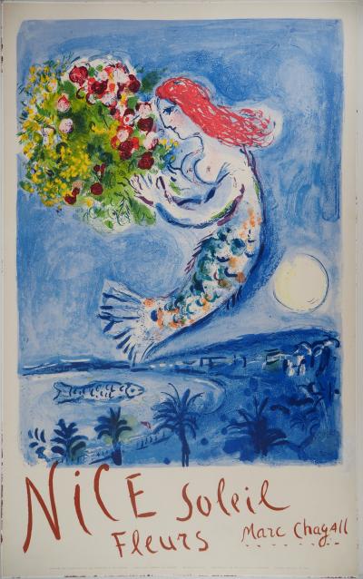 Marc CHAGALL - Nice Baie des Anges, 1961 - Lithographie originale signée 2