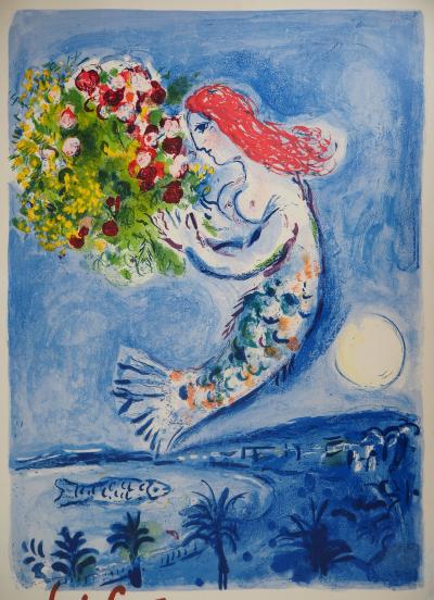 Marc CHAGALL - Nice Baie des Anges, 1961 - Lithographie originale signée 2