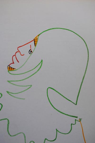 Jean COCTEAU : L’homme triste, 1957 - Lithographie originale 2