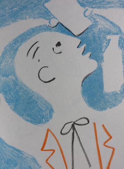 Jean COCTEAU - La fête de Bacchus, 1957, Lithographie originale 2