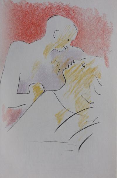 Jean COCTEAU : Au chevet du père, 1957 - Lithographie originale 2