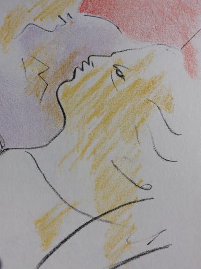 Jean COCTEAU : Au chevet du père, 1957 - Lithographie originale 2