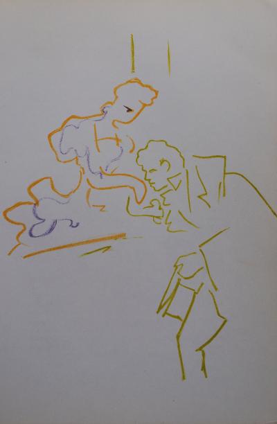 Jean COCTEAU : La déclaration en mariage, 1957 - Lithographie originale 2