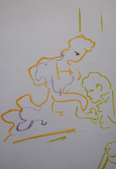Jean COCTEAU : La déclaration en mariage, 1957 - Lithographie originale 2