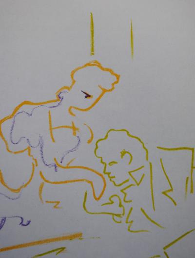 Jean COCTEAU : La déclaration en mariage, 1957 - Lithographie originale 2