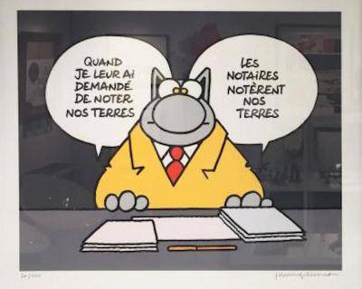 Philippe GELUCK - Le Chat  Notaires notèrent... - Sérigraphie signée au crayon 2