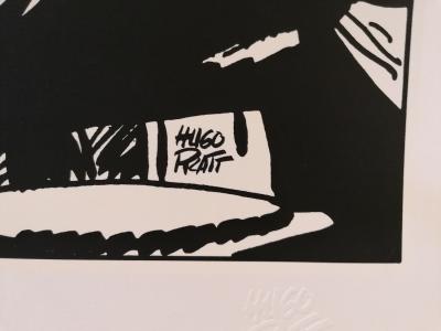 Hugo Pratt - Corto Maltese, Sous la véranda - Sérigraphie numérotée et limitée 2