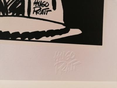 Hugo Pratt - Corto Maltese, Sous la véranda - Sérigraphie numérotée et limitée 2