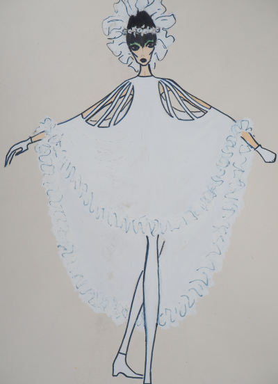 Serge PONS : La danseuse - Aquarelle originale signée 2