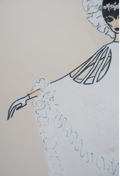 Serge PONS : La danseuse - Aquarelle originale signée 2