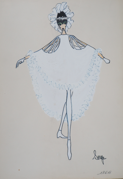 Serge PONS : La danseuse - Aquarelle originale signée 2