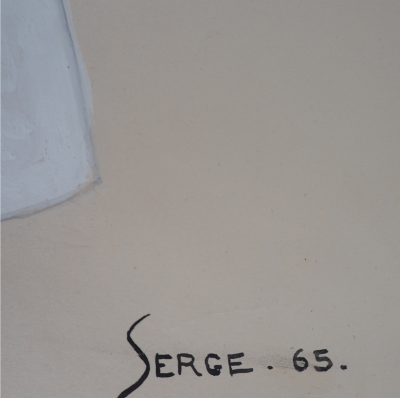 Serge PONS : Robe de mariée - Aquarelle originale signée 2