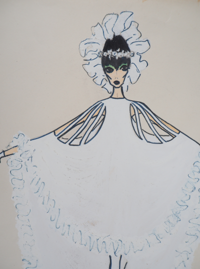 Serge PONS : La danseuse - Aquarelle originale signée 2