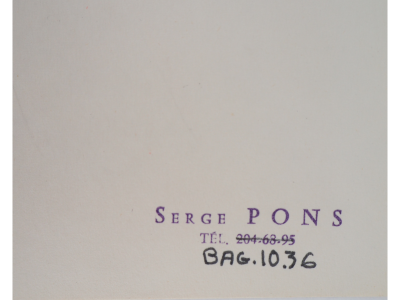 Serge PONS : Yves Saint Laurent, Robe élégante à fleurs - Aquarelle originale 2