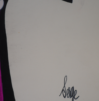 Serge PONS : Robe de soirée - Aquarelle originale signée 2