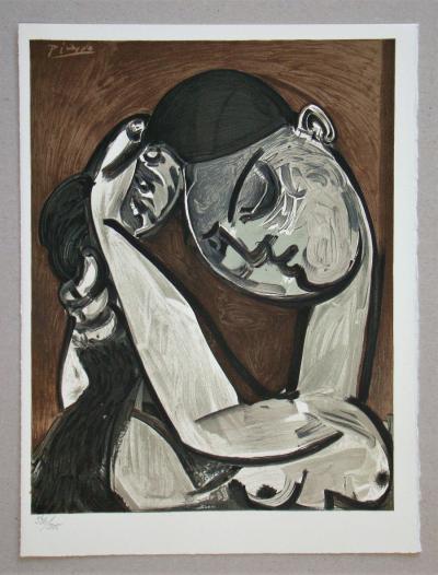 Pablo PICASSO (d’après) - Femme se coiffant, 1975 - Lithographie 2