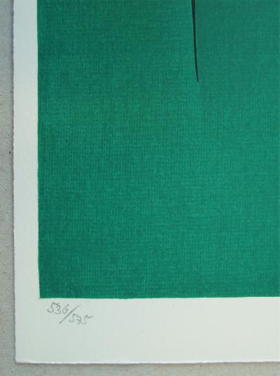 Lucio FONTANA ( d’après ) - Concetto Spaziale, 1975 - Lithographie édition limitée 2