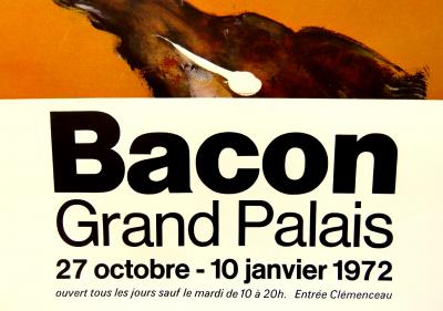 Francis BACON (after) - Grand Palais Exhibition, 1972 - Original poster 2