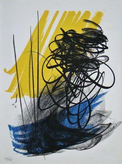 Hans HARTUNG - L différée - 2, 1975 - Lithographie originale 2