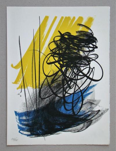 Hans HARTUNG - L différée - 2, 1975 - Lithographie originale 2