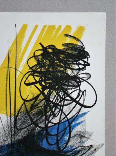 Hans HARTUNG - L différée - 2, 1975 - Lithographie originale 2