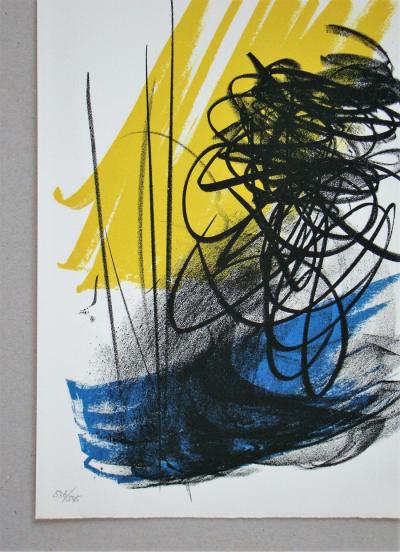 Hans HARTUNG - L différée - 2, 1975 - Lithographie originale 2