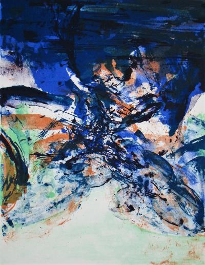 ZAO WOU-KI  - Hommage à San Lazzaro, 1975 - Lithographie originale 2