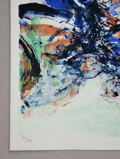 ZAO WOU-KI  - Hommage à San Lazzaro, 1975 - Lithographie originale 2