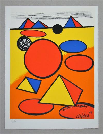 Alexander CALDER - Hommage à San Lazzaro, 1975 - Lithographie originale 2