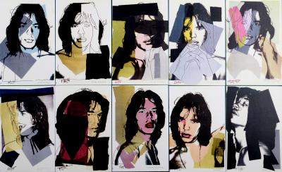 Andy WARHOL - Mick Jagger, 1975 - Lot de 10 cartes postales 2