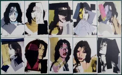Andy WARHOL - Mick Jagger, 1975 - Lot de 10 cartes postales 2