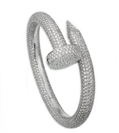 Bague en or blanc et diamants dans le goût de Cartier 2