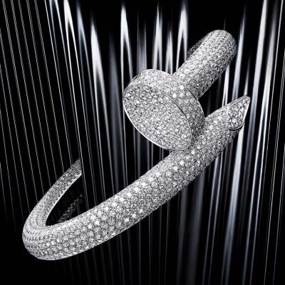 Bracelet en or blanc et diamants dans le goût de Cartier 2