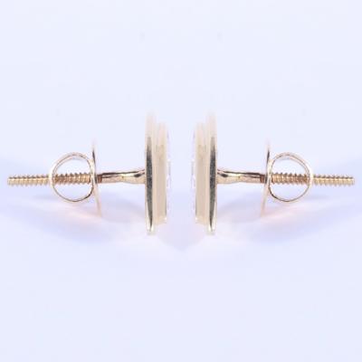 Yellow Gold Diamond Earring Studs 2