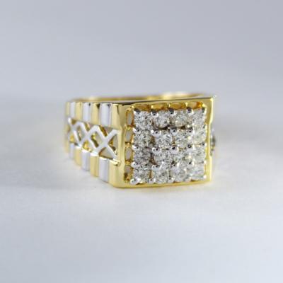 Yellow Gold Men’s Diamond Ring 2