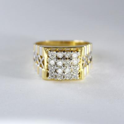 Yellow Gold Men’s Diamond Ring 2