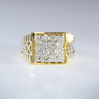 Yellow Gold Men’s Diamond Ring 2