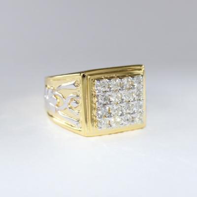 Yellow Gold Men’s Diamond Ring 2
