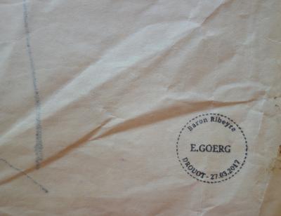 Edouard GOERG - Musique, étude de clarinettiste - Dessin original signé 2