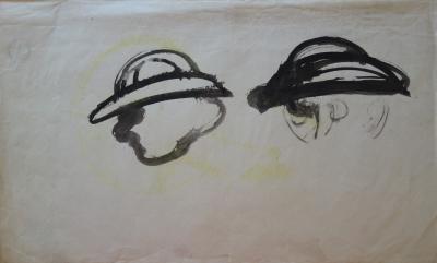 Edouard GOERG - Etude de chapeau - Dessin original signé 2