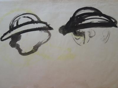 Edouard GOERG - Etude de chapeau - Dessin original signé 2